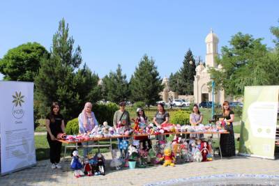 В Хачмазском районе организована выставка-продажа ручных изделий женщин-предпринимателей (ФОТО)