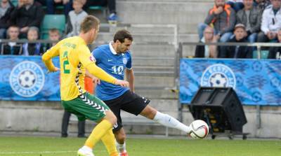 Эстонские футболисты победили литовцев в товарищеском матче