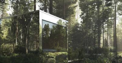 ФОТО. Необычное жилье: зеркальные домики посреди леса