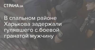 В спальном районе Харькова задержали гулявшего с боевой гранатой мужчину