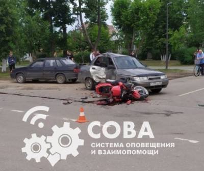Двое взрослых и ребенок пострадали в столкновении «десятки» и мотоцикла в Навашине