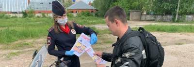 Мотоциклистам Чехова дали советы о поведении на дороге