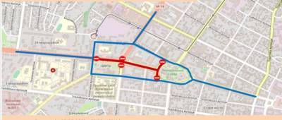 На время подготовки к празднованию Дня освобождения в Мариуполе изменят движение транспорта: схема
