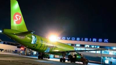 В аэропорту Толмачево самолет задел мачту освещения. Выясняются причины