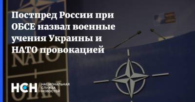 Постпред России при ОБСЕ назвал военные учения Украины и НАТО провокацией