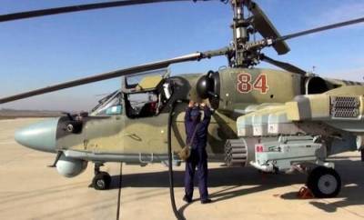 По полигоне Смолино прошла демонстрация нового вертолёта Ка-52М и нескольких самоходных артиллерийских систем