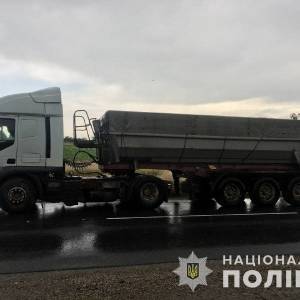 В Запорожской области грузовик сбил велосипедистку. Фото