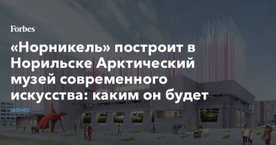 «Норникель» построит в Норильске Арктический музей современного искусства: каким он будет