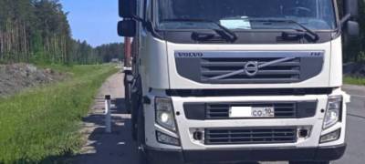 В Карелии автоинспекторы остановили водителя грузовика со скрытым госномером (ФОТОФАКТ)