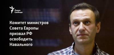 Комитет министров Совета Европы призвал РФ освободить Навального