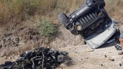 Два человека погибли в столкновении джипа и мотоцикла на севере Израиля