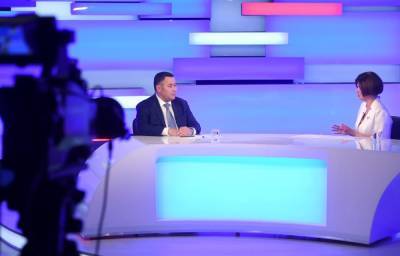 Игорь Руденя ответил на актуальные вопросы жителей Тверской области в прямом эфире телеканала «Россия 24» Тверь