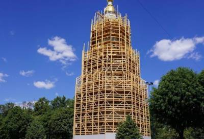 В Петербурге приступили к реставрации колокольни Николо-Богоявленского собора