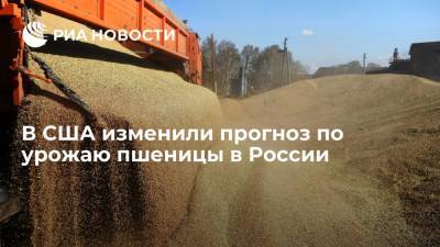 Минсельхоз США улучшил прогноз по урожаю пшеницы в РФ до почти 86 миллионов тонн в 2021 году