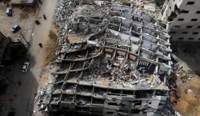 В разбомбленном в Газе здании Associated Press ХАМАС разрабатывал систему помех для Железного купола