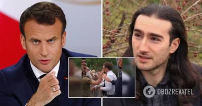 Ударивший Макрона признался, что хотел кинуть в президента Франции яйцом