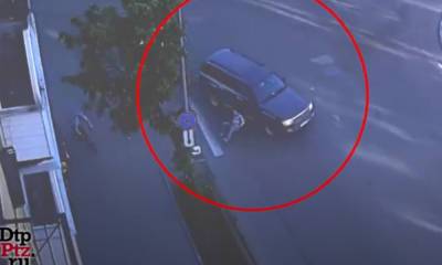 Появилось видео, как женщина сбила пешехода в Петрозаводске