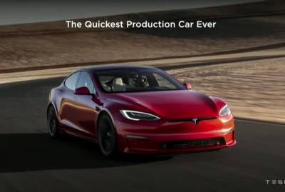 Илон Маск представил свой новый электрокар - Tesla Model S Plaid