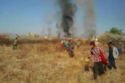 В Мьянме упал военный самолет - погибли более 10 человек: фото и подробности