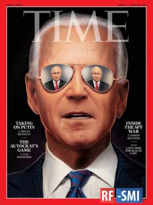 «Байден против Путина» – на обложке журнала TIME.