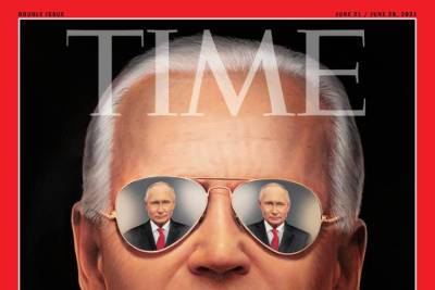 Журнал Time обыграл саммит Путина и Байдена на обложке