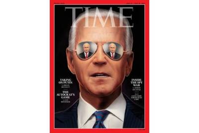 Журнал Time поместил на обложку Байдена с Путиным «в глазах»