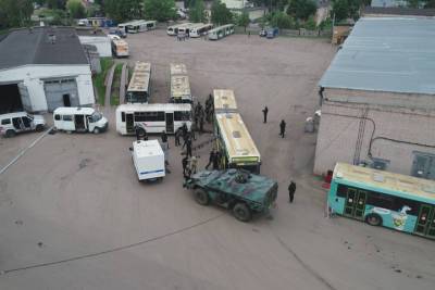 На новгородский автобусный парк «напали» в рамках антитеррористических учений