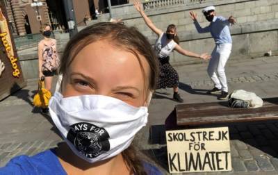 Грета Тунберг вновь протестует под шведским парламентом