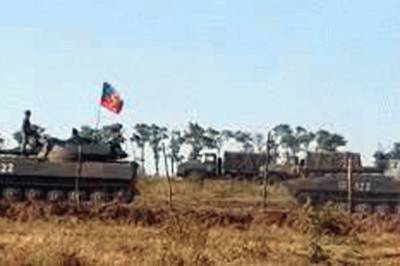 У Луганска зафиксировано огромное скопление танков и ББМ