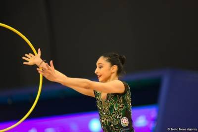 Азербайджанские спортсменки вышли в финал чемпионата Европы по художественной гимнастике (ФОТО)