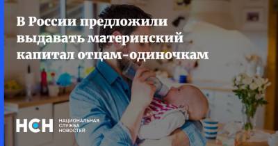 В России предложили выдавать материнский капитал отцам-одиночкам