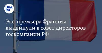 Экс-премьера Франции выдвинули в совет директоров госкомпании РФ