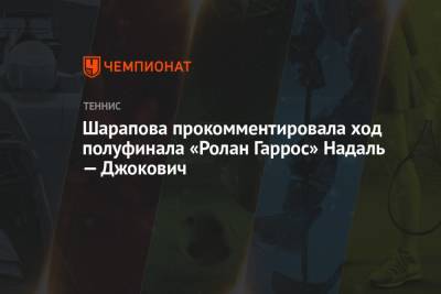 Шарапова сделала селфи во время просмотра матча Надаль — Джокович