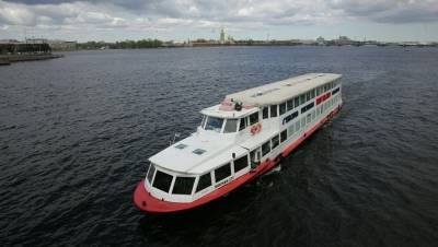 В Петербурге теплоход с 30 пассажирами сел на мель у Крестовского острова