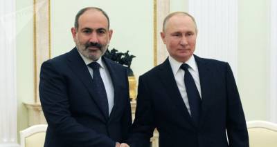 Отношения Еревана и Москвы будут развиваться в духе союзничества: Пашинян поздравил Путина