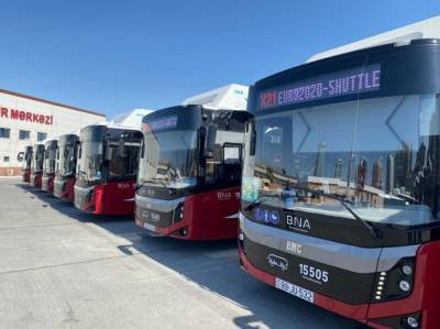 В Баку запустили экспресс-автобусы для болельщиков ЕВРО-2020 (ФОТО)