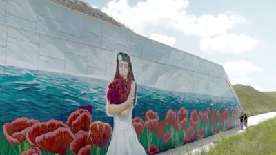 Трассу «Таврида» украсили граффити ко Дню России