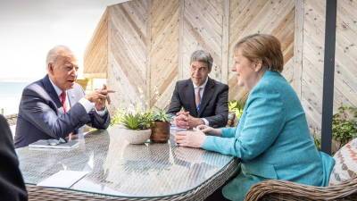 Меркель сообщила, что обсудила с Байденом «Северный поток — 2»