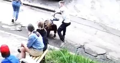 "16-летняя мразь": Геращенко показал кадры избиения подростком девочки в Харькове (видео)