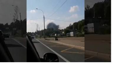 Вспыхнул пожар на Выборгском шоссе