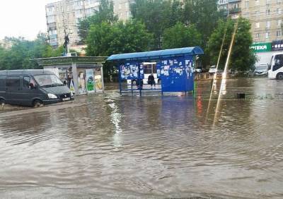 Стало известно, какие улицы в Рязани во время ливня затопило больше всего