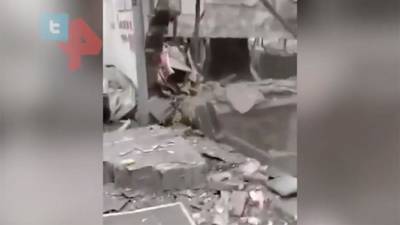 Опубликовано видео с последствиями мощного взрыва в Китае