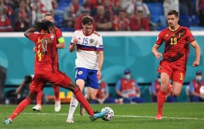Россия проиграла Бельгии в первом матче на чемпионате Европы