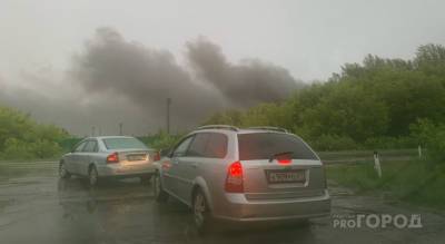 Крупный пожар случился в Новочебоксарске: «Появился запах хлора»