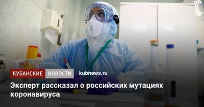 Эксперт рассказал о российских мутациях коронавируса