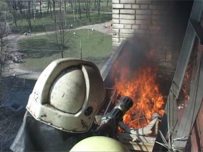 В Санкт-Петербурге при пожаре погиб мужчина