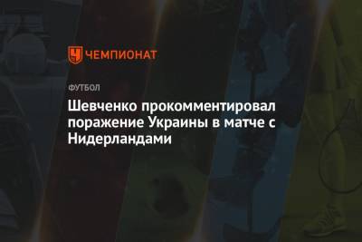 Шевченко прокомментировал поражение Украины в матче с Нидерландами