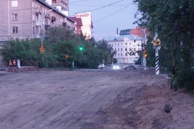 Улицу Кастринскую в Чите открыли после ремонта теплосетей