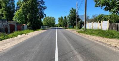В Чехове завершили дорожный ремонт на улице Солнышевская