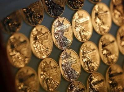 Нацбанк с 27 мая продал на аукционах золотую монету «1 Гривна» на общую сумму почти 7,8 миллиона